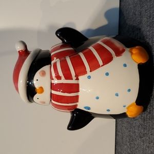 Ceramic Penguin Cookie Jar